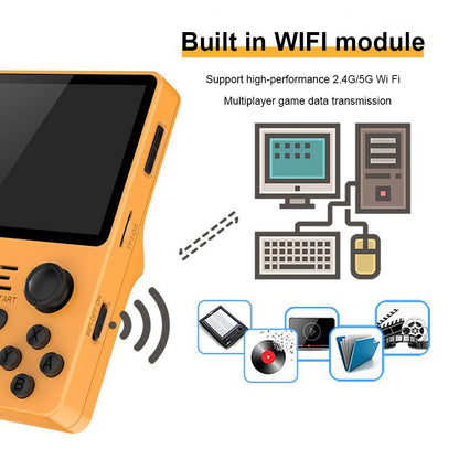 POWKIDDY RGB20S Handheld Game Console 3.5Inch IPS Screen RK3326 Open Source System Retro Game Player with 25000+Games Kids Gifts