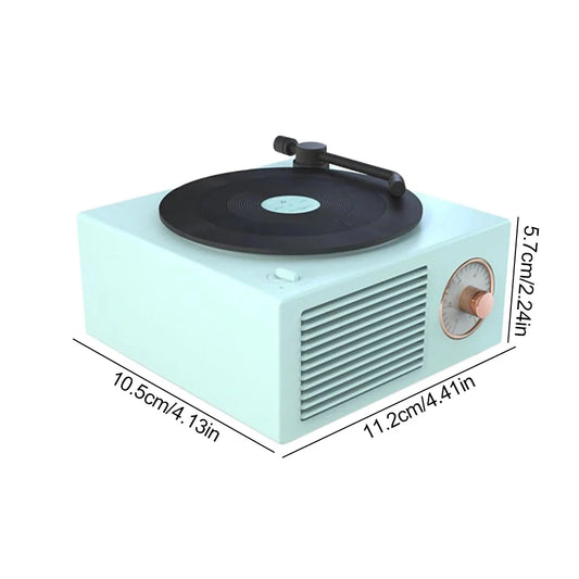 Turntable Multicolor Wireless Speaker Vintage Multi-Function Sound Box Outdoor USB Record Player Studio Hotel Shop Pink